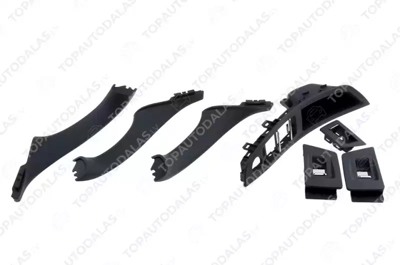 BMW 5 SERIES F10 F11 F18 2009- Durvju rokturis iekšējais komplekts melns 51417225873 51417225865